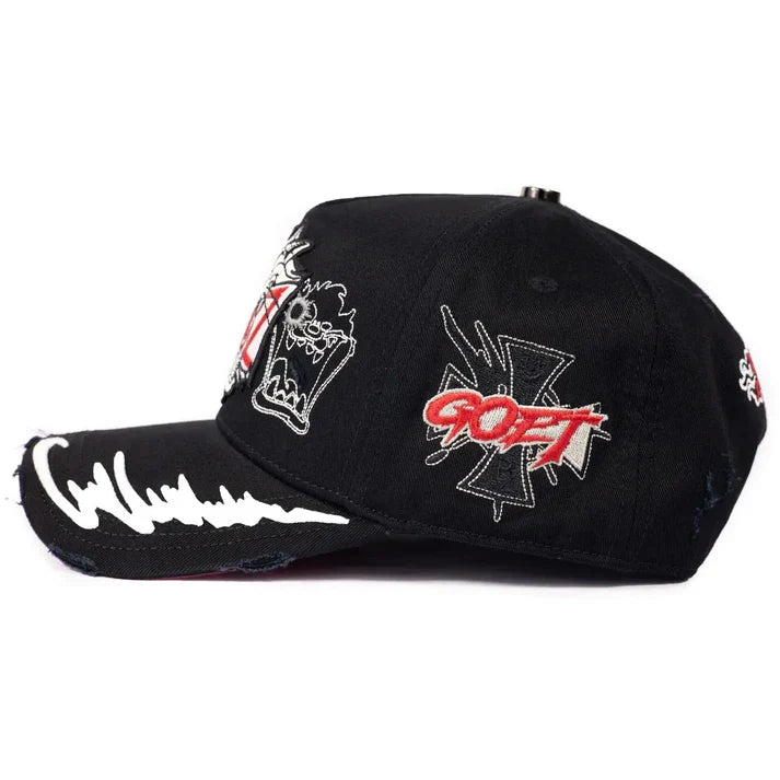 Gorra Baez x Víctor Mendívil Taz detalle bordado