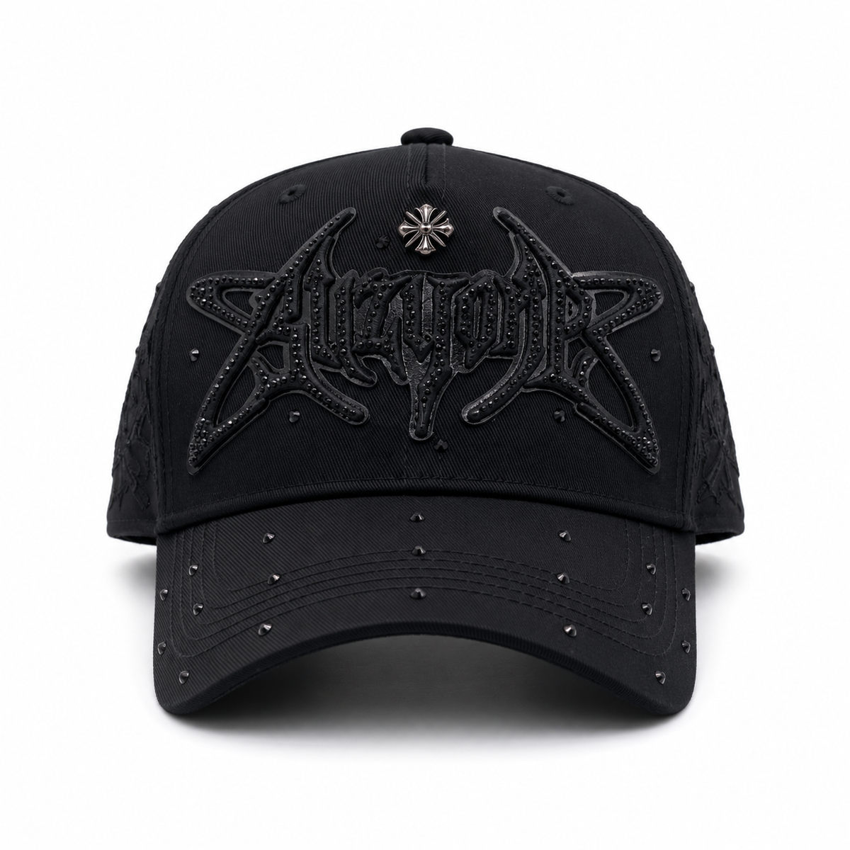 Gorra Baez x 31 Hats Buzy One Total Black con logo en relieve y mini studs metálicos