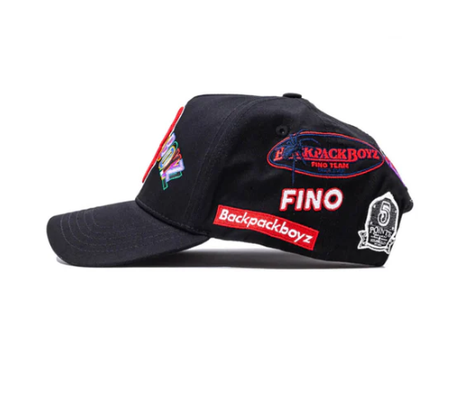 Gorra Fino x Backpackboyz detalle
