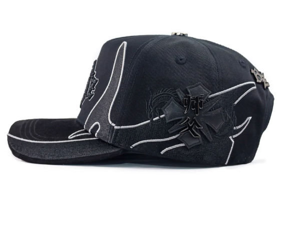 Gorra Baez x Shifu 2.0 ABZ Total Black vista trasera