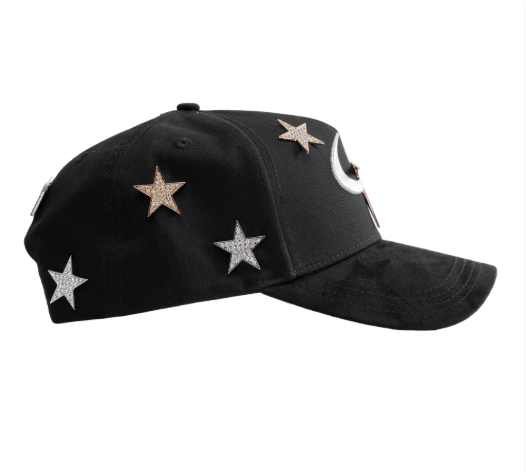 Gorra Barbas Hats CT Galaxy Gold 24k vista lateral