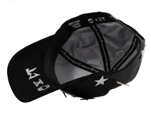 Gorra Barbas Hats CT Galaxy Gold 24k detalle