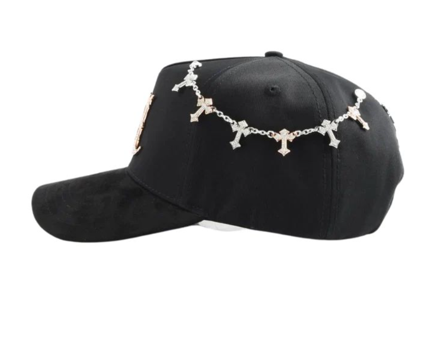 Gorra Barbas Hats Inferno 24k Rose Gold detalle